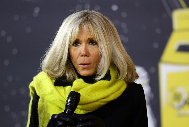 &copy; Reuters. Brigitte Macron, wife of French President Emmanuel Macron, attends the launching of "Pieces Jaunes 2022" (Yellow Pieces 2022), a fundraising operation for the benefit of the Fondation des hopitaux which works to improve daily life of children at hospital,