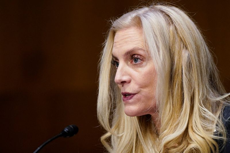 &copy; Reuters. Lael Brainard participa de audiência no Senado dos EUA
13/01/2022
REUTERS/Elizabeth Frantz