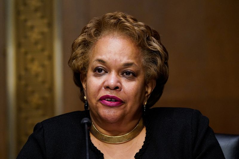 &copy; Reuters. Sandra L. Thompson testifies before a Senate Banking Committee hearing on her nomination to be director of the Federal Housing Finance Agency, on Capitol Hill in Washington, U.S., January 13, 2022. REUTERS/Elizabeth Frantz