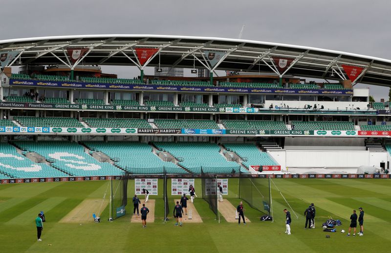 &copy; Reuters. FILE PHOTO: Cricket - England Nets - Kia Oval, London, Britain - September 11, 2019   General view during nets   Action Images via Reuters/Paul Childs