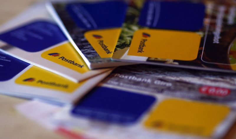 &copy; Reuters. An illustration picture shows brochures of the Postbank AG  on a table in Munich November 14, 2012.     REUTERS/Michael Dalder 