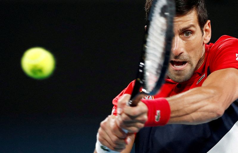 &copy; Reuters. Il numero uno del tennis mondiale Novak Djokovic .  REUTERS/Edgar Su