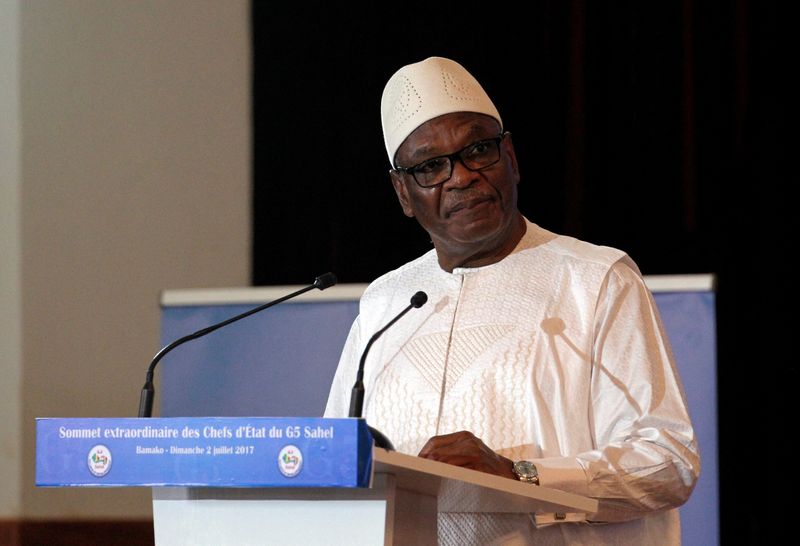 &copy; Reuters. L'ancien président malien Ibrahim Boubacar Keita, évincé en 2020 par l'armée après sept années mouvementées au pouvoir, est décédé à l'âge de 76 ans, ont dit dimanche des officiels maliens. /Photo d'archives/REUTERS/Luc Gnago