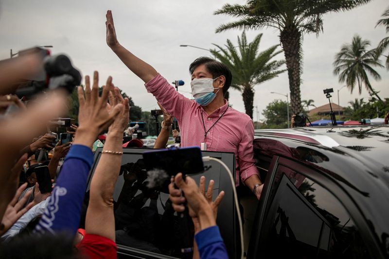 &copy; Reuters. فرديناند ماركوس الابن في مدينة باساي بالفلبين يوم السادس من أكتوبر تشرين الأول 2021. تصوير: إيلويزا لوبيز - رويترز
