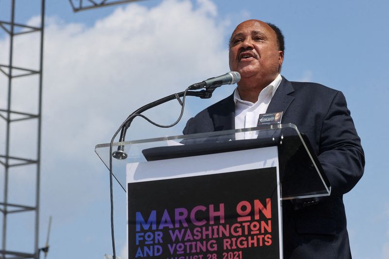 MLK family, Vice President Harris urge U.S. Senate act to bolster right to vote