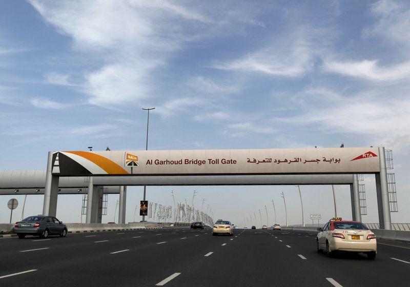 &copy; Reuters. بوابة تابعة لنظام سالك للتعرفة المرورية في دبي بصورة من أرشيف رويترز. 
