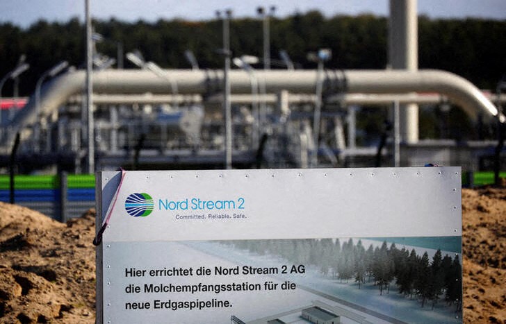&copy; Reuters. The landfall facility of the Baltic Sea pipeline Nord Stream 2 is pictured in Lubmin, Germany, September 10, 2020.   REUTERS/Hannibal Hanschke
