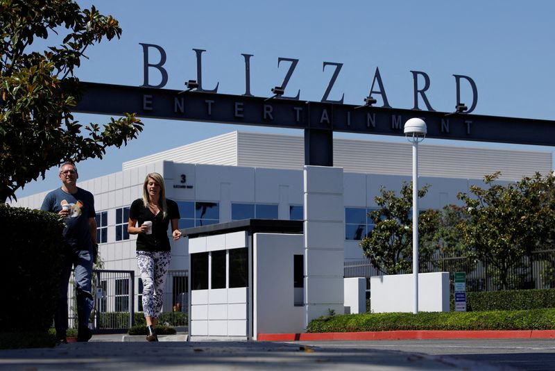 &copy; Reuters. مدخل مقر شركة أكتيفيجن بليزارد في إيرفين بولاية كاليفورنيا الأمريكية. صورة من أرشيف رويترز.