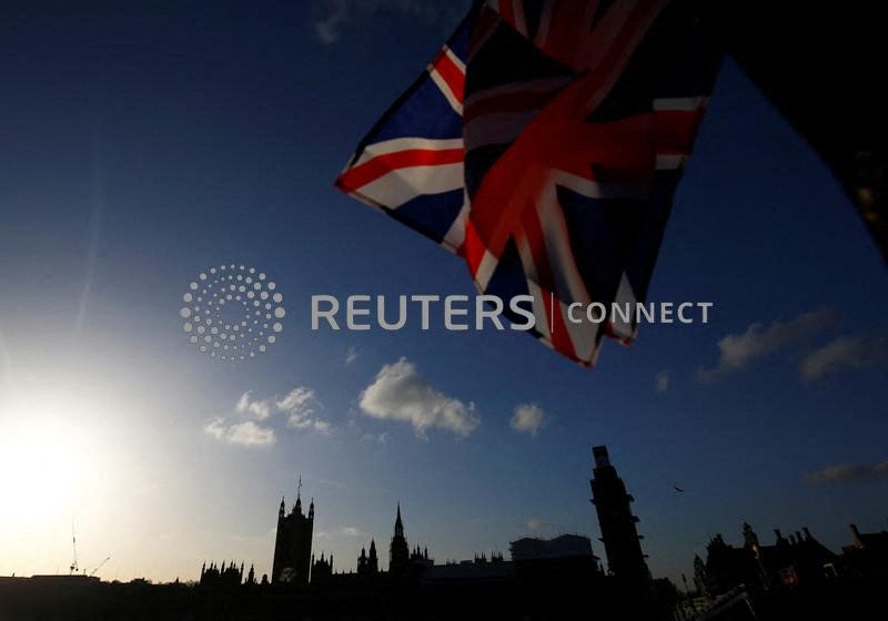 &copy; Reuters. A union flag is seen for sale at a kiosk on Westminster Bridge opposite the Houses of Parliament in London, Britain, December 11, 2018. REUTERS/Henry Nicholls
