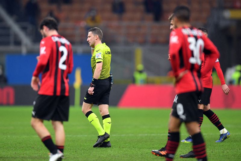&copy; Reuters. Milan vs Spezia a San Siro, Milano, Italia, il 17 gennaio 2022. REUTERS/Daniele Mascolo

