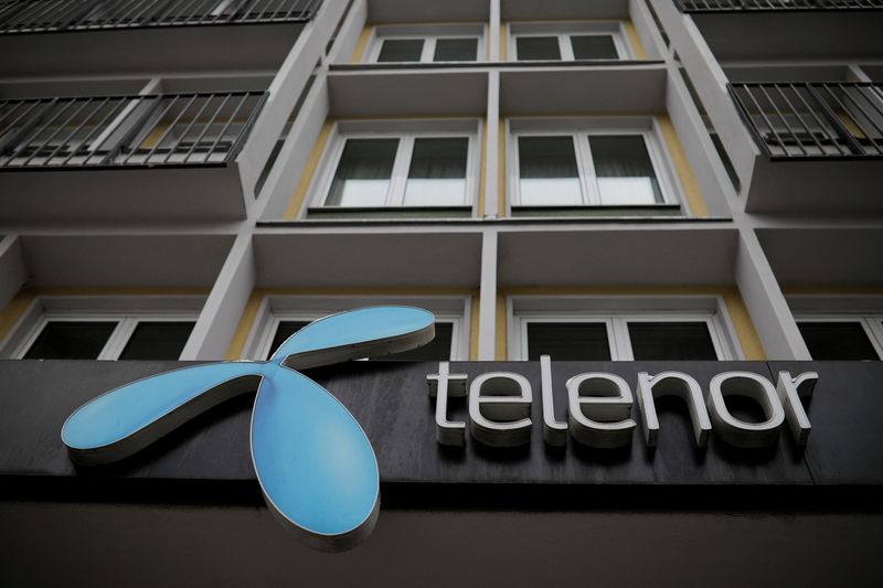 &copy; Reuters. FILE PHOTO: Telenor's logo is seen in central Belgrade, Serbia, March 21, 2018. REUTERS/Marko Djurica