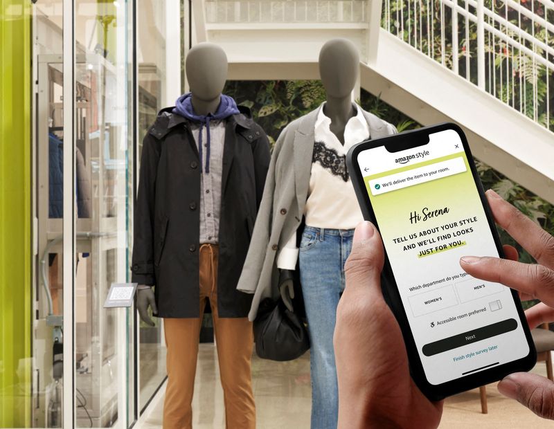 &copy; Reuters. Amazon.com Inc's upcoming physical fashion store and app are seen in this handout image obtained January 19, 2022. Amazon.com Inc/Handout via REUTERS.