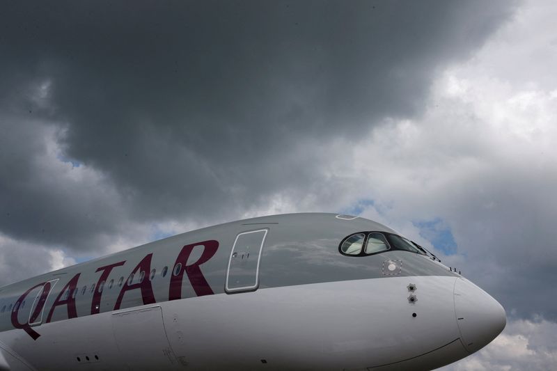&copy; Reuters. Airbus a annoncé l'annulation du contrat portant sur une commande de 50 A321neo par Qatar Airways. /Photo d'archives/REUTERS/Edgar Su