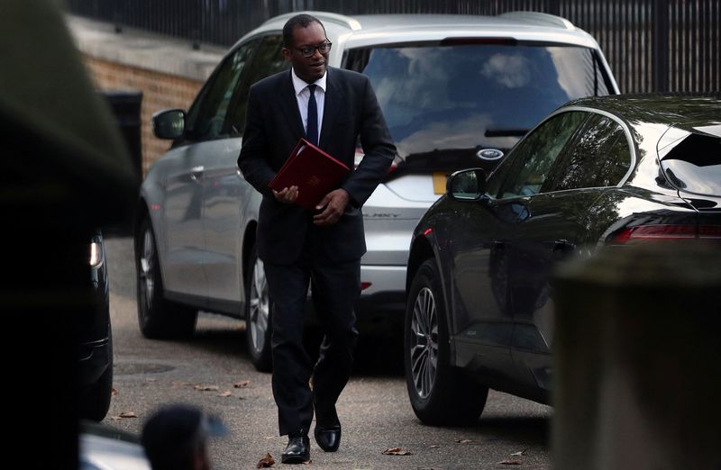&copy; Reuters. FILE PHOTO: Britain's Minister of State for Business, Energy and Industrial Strategy Department Kwasi Kwarteng is seen outside Downing Street in London, Britain, October 18, 2019. REUTERS/Hannah McKay