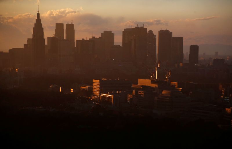 &copy; Reuters. FILE PHOTO: High-rise buildings are seen at the Shinjuku business district during sunset in Tokyo, Japan, March 7, 2017. Picture taken March 7, 2017.     REUTERS/Toru Hanai