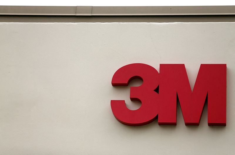 &copy; Reuters. FILE PHOTO: The logo of Down Jones Industrial Average stock market index listed company 3M is shown in Irvine, California April 13, 2016.  REUTERS/Mike Blake/File Photo               GLOBAL BUSINESS WEEK AHEAD PACKAGE - SEARCH 'BUSINESS WEEK AHEAD 24 OCT'