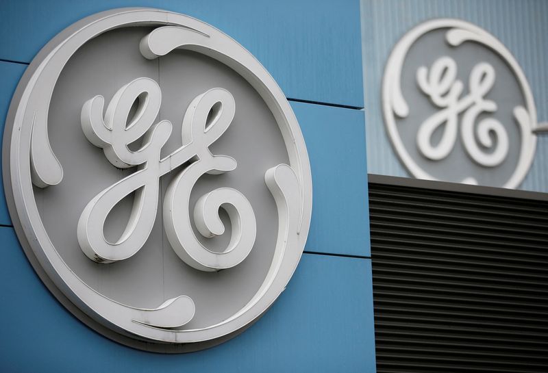 &copy; Reuters. The logo of U.S. conglomerate General Electric is seen on the company building in Belfort, France, October 19, 2019. REUTERS/Vincent Kessler