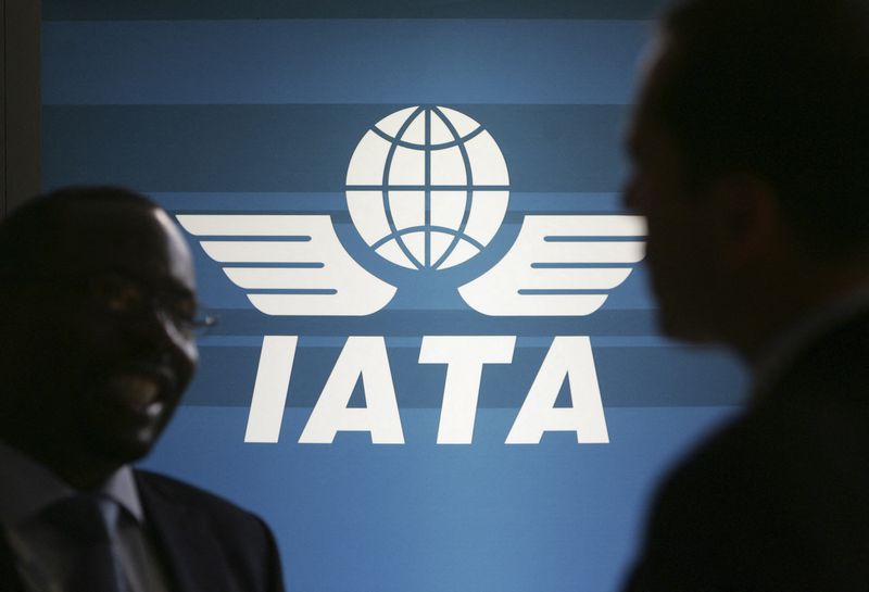 &copy; Reuters. FILE PHOTO: The logo of the International Air Transport Association (IATA) is on display at the venue of its 65th annual general meeting in Kuala Lumpur June 8, 2009. REUTERS/Zainal Abd Halim