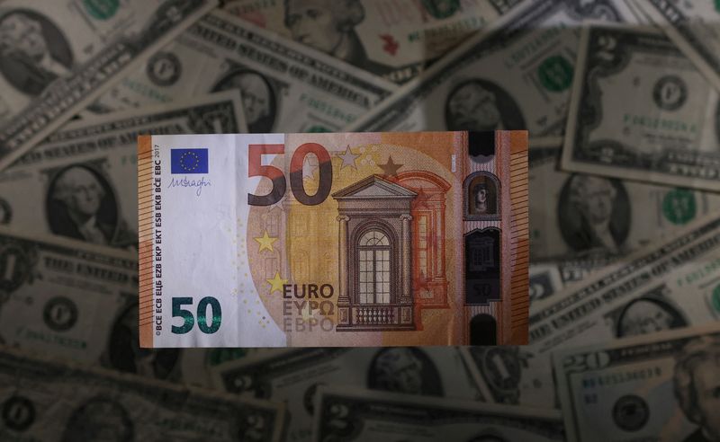 اليورو يتراجع وسط توترات أوكرانيا وموقف المركزي الأمريكي المتشدد يدعم الدولار والين