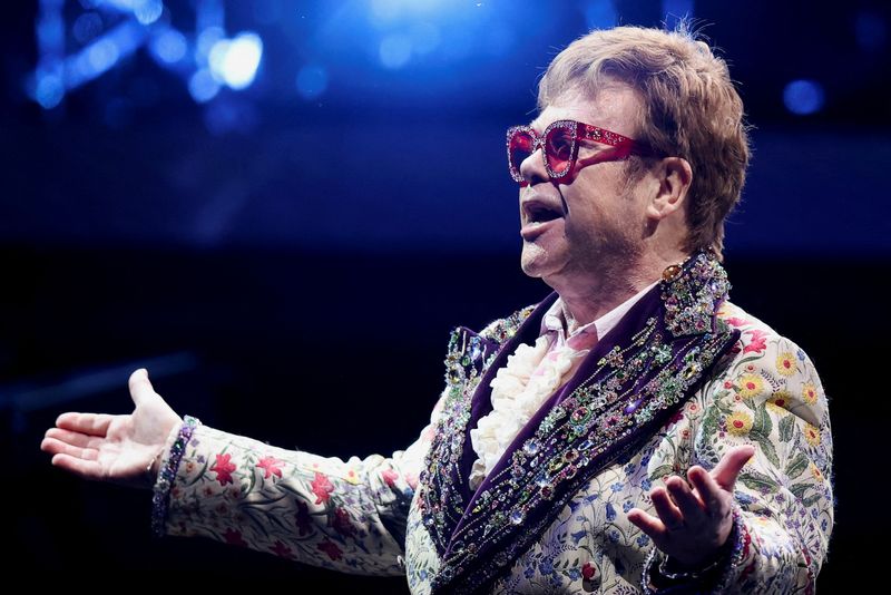 &copy; Reuters. Elton John durante show em Nova Orleans
19/01/2022 REUTERS/Jonathan Bachman