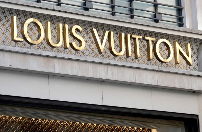 &copy; Reuters. FILE PHOTO: A Louis Vuitton logo is seen outside a store on the Champs-Elysees in Paris, France, September 18, 2020.   REUTERS/Charles Platiau/File Photo