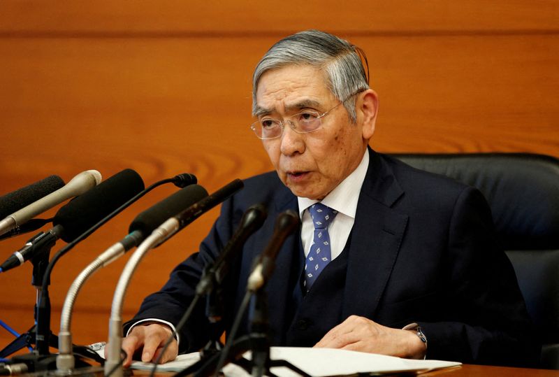© Reuters. FILE PHOTO: Bank of Japan Governor Haruhiko Kuroda speaks at a news conference in Tokyo, Japan, January 21, 2020. REUTERS/Kim Kyung-Hoon