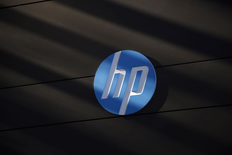 &copy; Reuters. FILE PHOTO: A Hewlett-Packard logo is seen at the company's Executive Briefing Center in Palo Alto, California January 16, 2013. REUTERS/Stephen Lam 