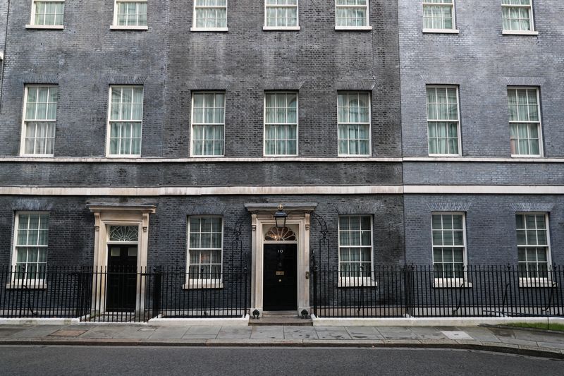 &copy; Reuters. FILE PHOTO: A general view of 10 Downing Street in London, Britain, January 29, 2022. REUTERS/May James