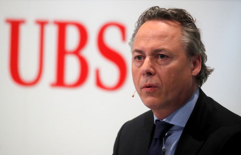 &copy; Reuters. FILE PHOTO: Designated new CEO Ralph Hamers of Swiss bank UBS addresses a news conference in Zurich, Switzerland February 20, 2020.  REUTERS/Arnd Wiegmann