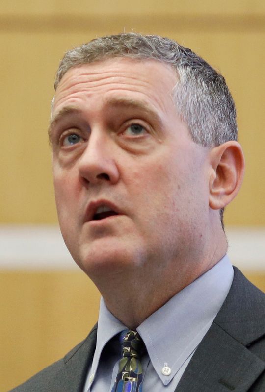 &copy; Reuters. Presidente do Federal Reserve de St. Louis, James Bullard, fala em evento em Cingapura
08/10/2018
REUTERS/Edgar Su