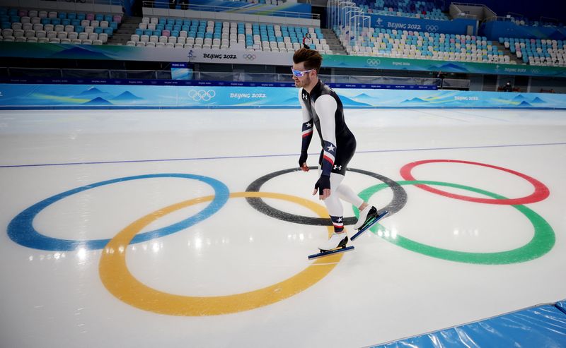 &copy; Reuters. 　北京冬季五輪が４日に開幕する。２００８年夏季五輪から１４年。夏と冬の大会を両方開催する都市は北京が初めてとなる。第２４回冬季五輪を数字で掘り下げてみる。北京のスピードス