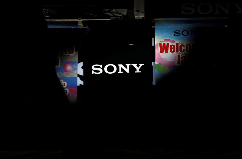 &copy; Reuters. FILE PHOTO: A logo of Sony Corp is seen at an electronics store in Narita International airport in Narita, Japan, November 1, 2016. REUTERS/Toru Hanai