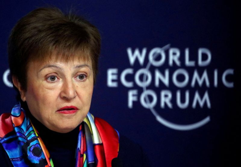 &copy; Reuters. FILE PHOTO: IMF Managing Director Kristalina Georgieva speaks at a news conference ahead of the World Economic Forum (WEF) in Davos, Switzerland January 20, 2020. REUTERS/Denis Balibouse