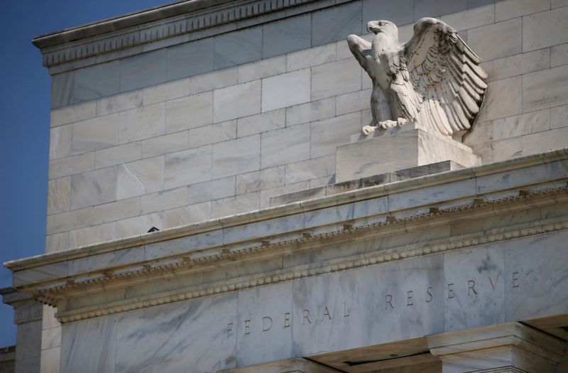 &copy; Reuters. FILE PHOTO: The Federal Reserve building pictured in Washington, U.S., July 16, 2018. REUTERS/Leah Millis/File Photo