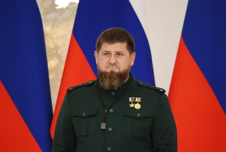 &copy; Reuters. Re-elected head of the Chechen Republic Ramzan Kadyrov attends an inauguration ceremony in Grozny, Russia October 5, 2021. REUTERS/Chingis Kondarov