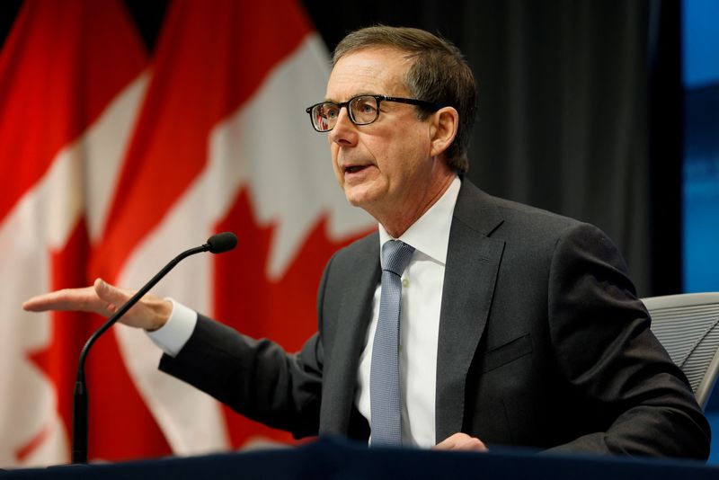 &copy; Reuters. FILE PHOTO: Bank of Canada Governor Tiff Macklem speaks during a news conference in Ottawa, Ontario, Canada on December 15, 2021. REUTERS/Blair Gable/File Photo