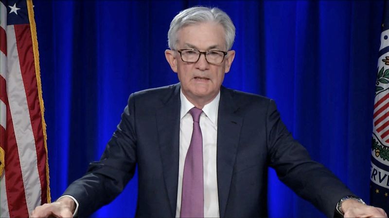 &copy; Reuters. Presidente do Federal Reserve (banco central dos EUA), Jerome Powell, fala em entrevista coletiva de imprensa em Washington
26/01/2022
Federal Reserve Board/Handout via REUTERS