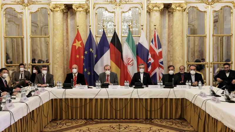 &copy; Reuters. جولة سابقة من المحادثات النووية الإيرانية في فيينا يوم 17 ديسمبر كانون الأول 2021. صورة من الدائرة الأوروبية للشؤون الخارجية حصلت عليها رويترز