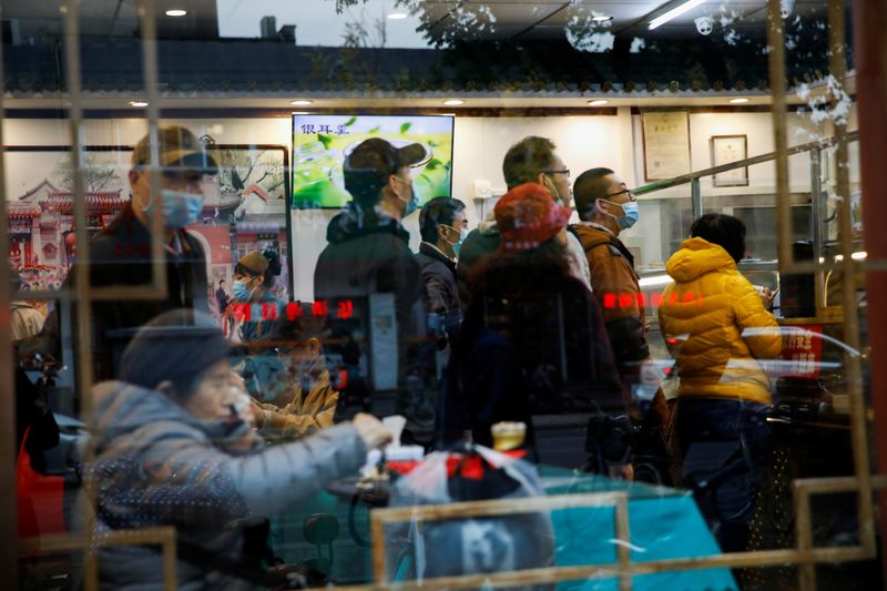 &copy; Reuters. Restaurante em Pequim
16/11/2020. REUTERS/Tingshu Wang