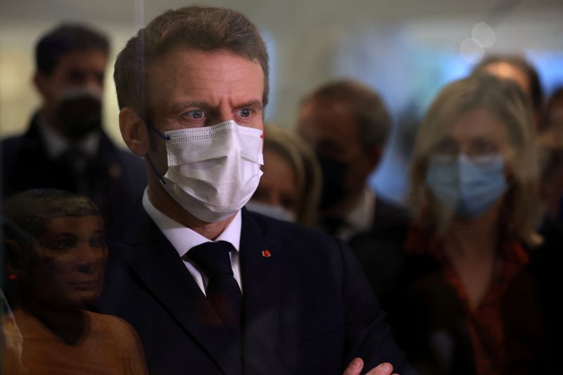 © Reuters. Le président français Emmanuel Macron s'est déclaré lundi 