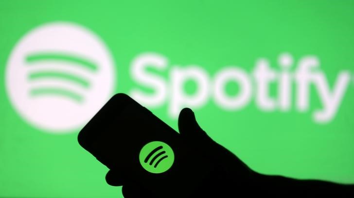 &copy; Reuters. Foto de archivo ilustrativa del logo de Spotify 
Abril 1, 2018. REUTERS/Dado Ruvic/