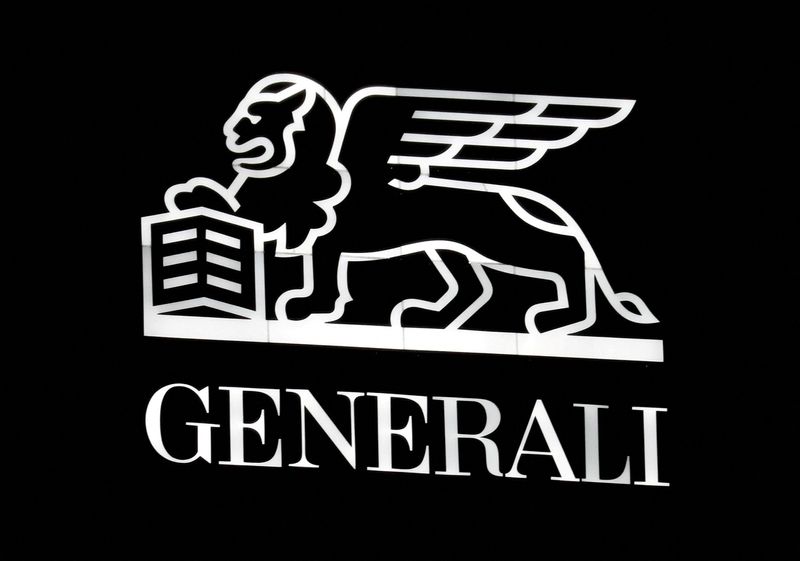 &copy; Reuters. FILE PHOTO: The Generali logo is seen on the company's building in Milan, Italy November 5, 2018.  REUTERS/Stefano Rellandini