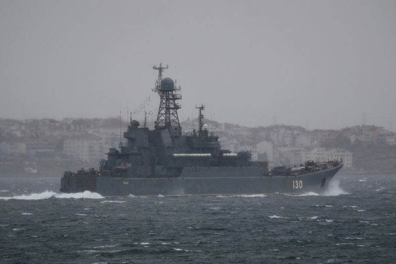 &copy; Reuters. Navio de guerra russo no Mar Negro
08/02/2022 REUTERS/Yoruk Isik