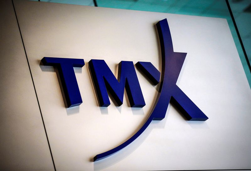 &copy; Reuters. FILE PHOTO: A TMX Group sign, the company that runs the Toronto Stock Exchange (TSX), is seen in Toronto, June 23, 2014. REUTERS/Mark Blinch