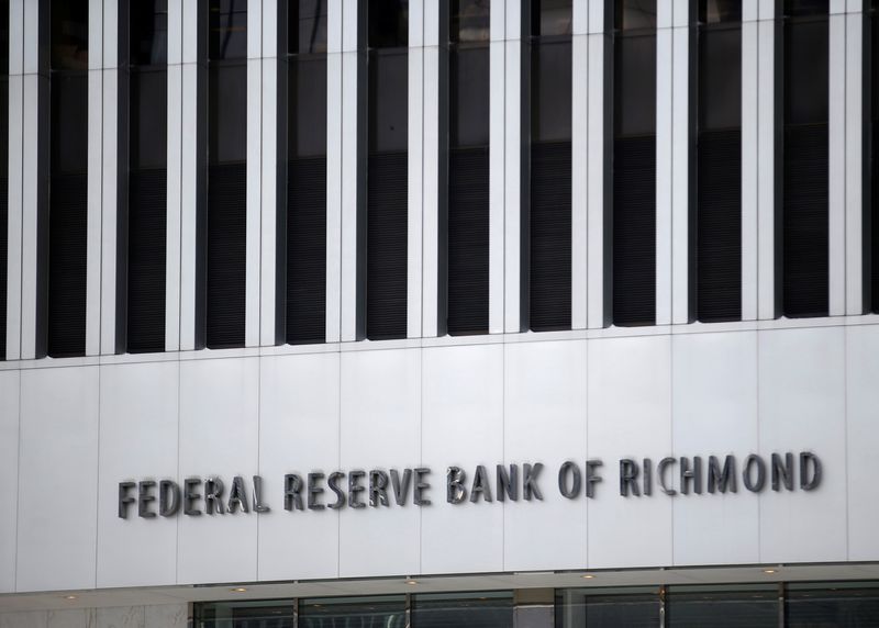 &copy; Reuters. FILE PHOTO: The Federal Reserve Bank of Richmond stands in Richmond, Virginia, U.S., January 4, 2018. REUTERS/Joshua Roberts