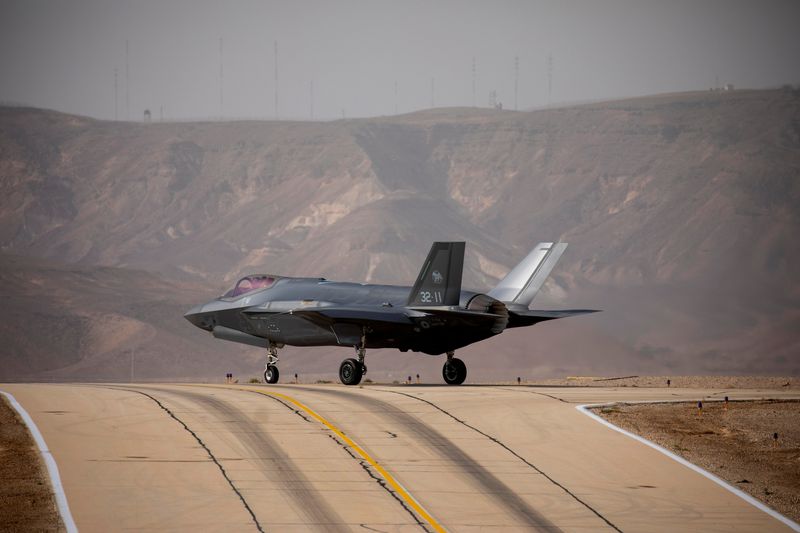 &copy; Reuters. FILE PHOTO: An Italian F35 aircraft is seen on the runway during "Blue Flag", an aerial exercise hosted by Israel with the participation of foreign air force crews, at Ovda military air base, southern Israel November 11, 2019. REUTERS/Amir Cohen