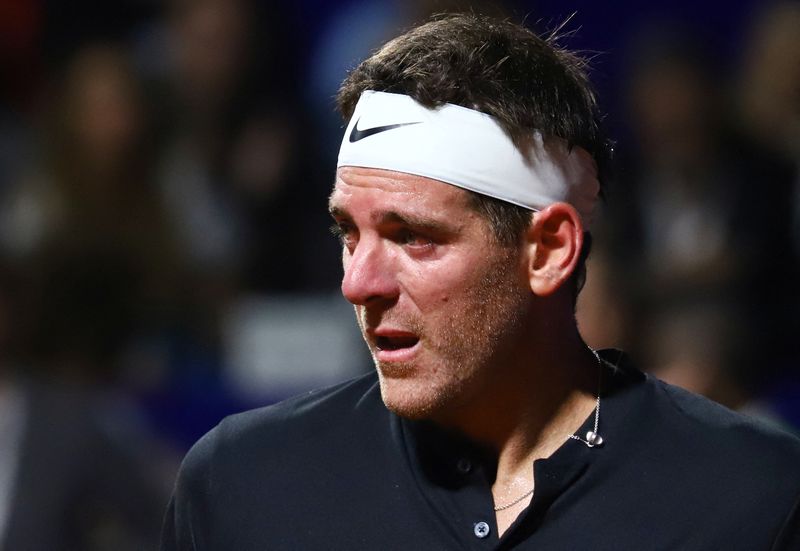 &copy; Reuters. Juan Martin Del Potro após derrota no Argentina Open em Buenos Aires
09/02/2022 REUTERS/Matias Baglietto