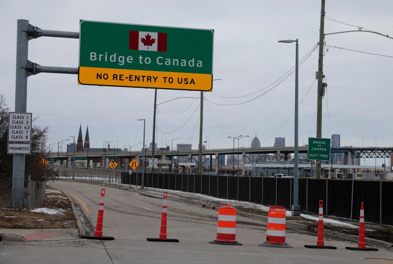 Analysis-Truckers at Ambassador Bridge in perfect spot to threaten U.S.- Canada trade