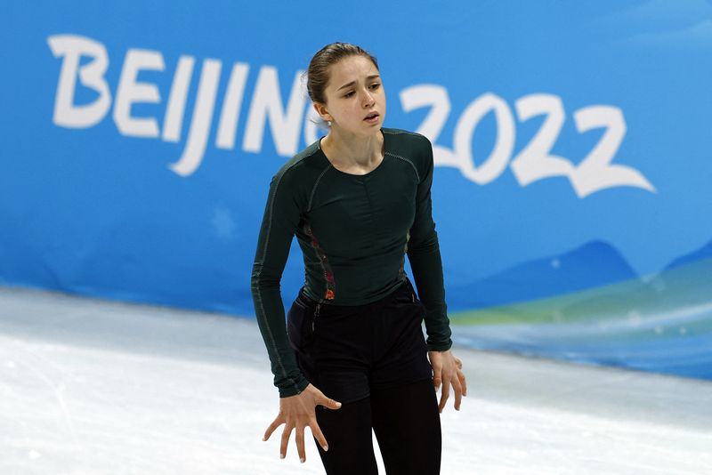 &copy; Reuters. 　ロシア反ドーピング機関（ＲＵＳＡＤＡ）は１１日、フィギュアスケート女子のカミラ・ワリエワ（写真）がドーピング検査で禁止薬物の陽性反応を示した問題で、同選手のサポートチー