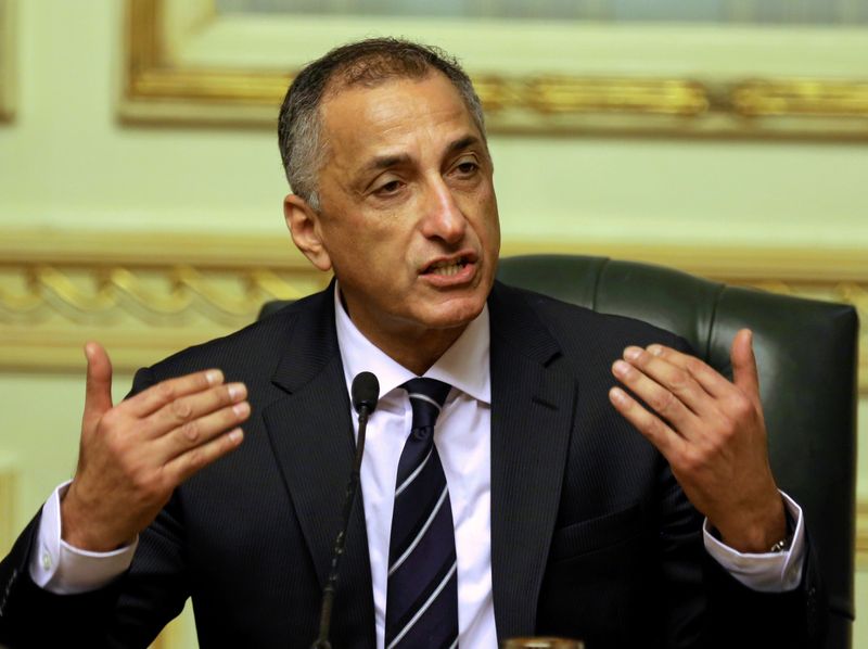 &copy; Reuters. محافظ البنك المركزي المصري طارق عامر يتحدث في مؤتمر صحفي بالقاهرة. رويترز